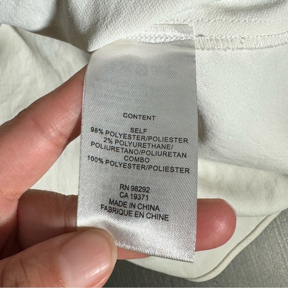 Women’s Tibi Chalky Drape Domlan Tie Top Ivory Black Belted - Picture 4 of 6